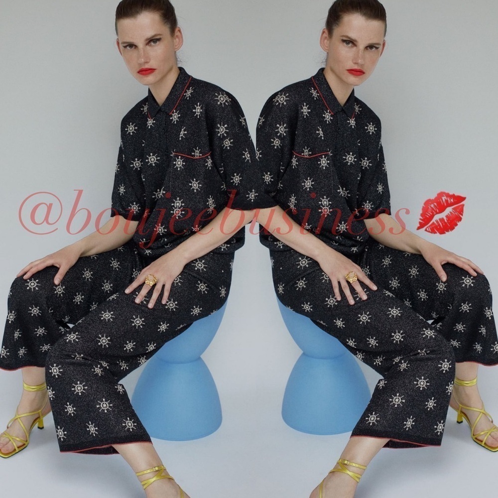 ZARA BNWT Knit Pants + Sweater 2pc Coord Set